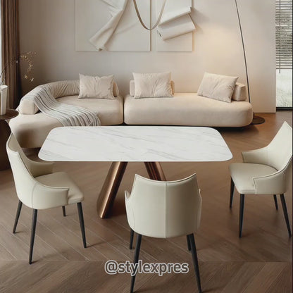 Vedio of Rectangular dining table scene – Beige SORREN Dining Chair in modern Toronto home interior