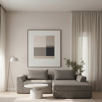 LINO Sectional Sofa – Gray, Beige & Light Green Sectional with Chaise Lounge, Modern Living Room Sofa