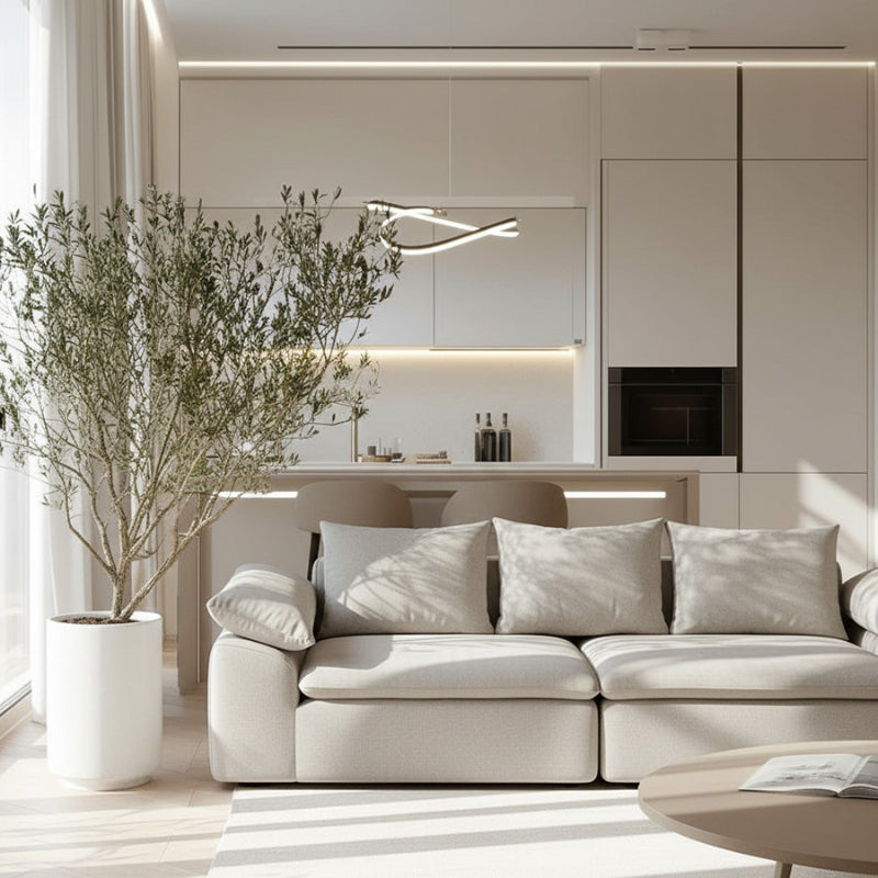 ZOFY Sectional Sofa – Beige, Gray, Taupe, Light Green