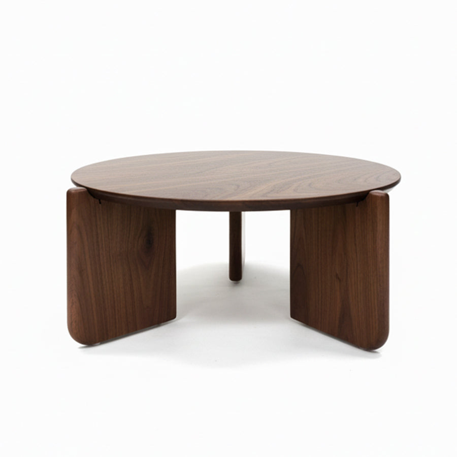 SINTARRY Round Sintered Stone Coffee Table – 90cm/35.4in Modern Minimalist Design