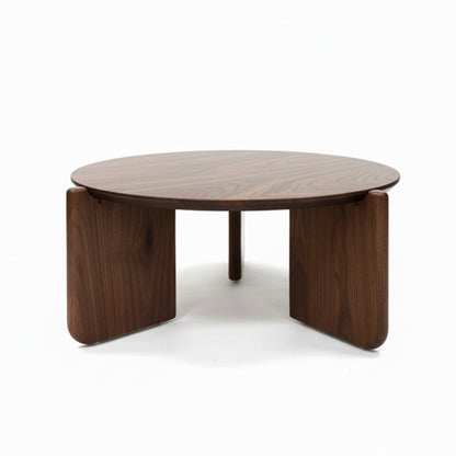 SINTARRY Round Sintered Stone Coffee Table – 90cm/35.4in Modern Minimalist Design