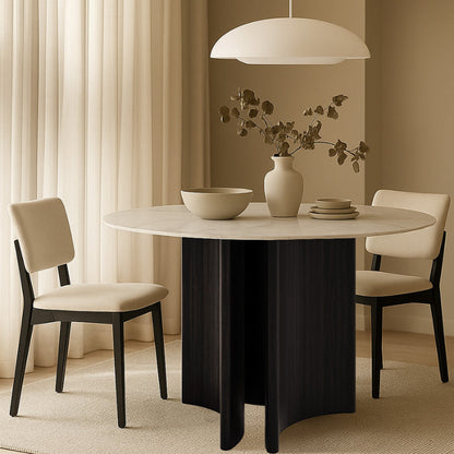 ARCADIX Sculptural Sintered Stone Dining Table