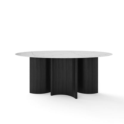 ARCADIX Sculptural Sintered Stone Dining Table