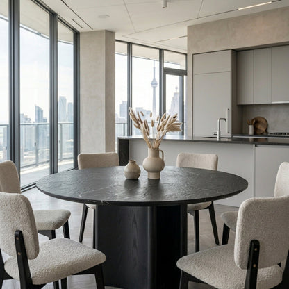 ARCADIX Sculptural Sintered Stone Dining Table