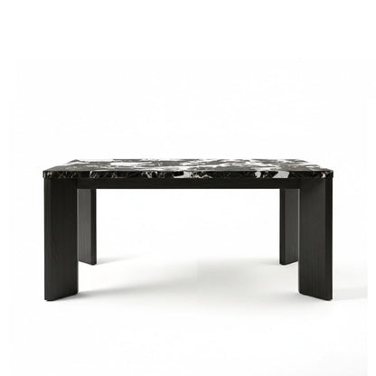 SYLEY Contemporary Dining Table – Solid Oak & Ceramic Marble Series